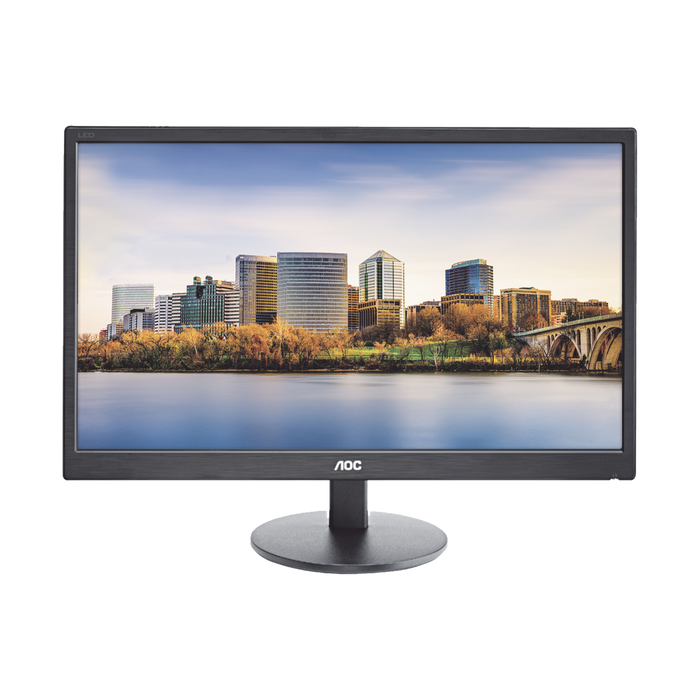 Monitor LED de 24", Resolución 1920 x 1080 Pixeles con Entradas de Video VGA/HDMI. Panel MVA y Altavoces Integrados