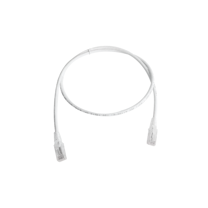 Patch Cord MC6 Modular Cat6 UTP, CM/LS0H, 3ft, Color Blanco