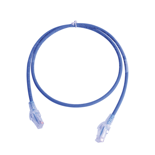 Patch Cord MC6 Modular Cat6 UTP, CM/LS0H, 3ft, Color Azul