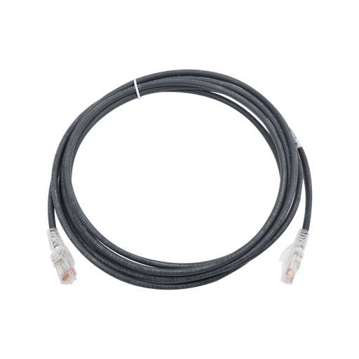 Patch Cord MC6 Modular Cat6 UTP, CM/LS0H, 10ft, Color Negro, Versión Bulk (Sin Empaque Individual)