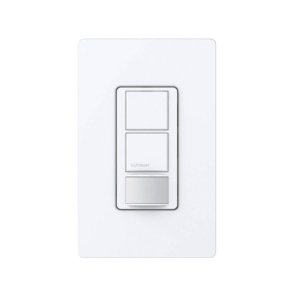 Switch on/off / Linea Maestro doble circuito, sensor de ocupación, un solo polo, no requiere neutro, 120-227v