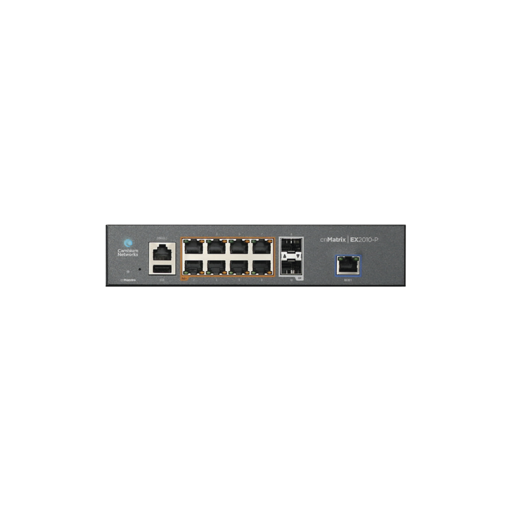 (MX-EX2010PXA-U) Switch POE cnMatrix / 8 puertos inteligentes GB / 2 SFP / Administración desde la Nube