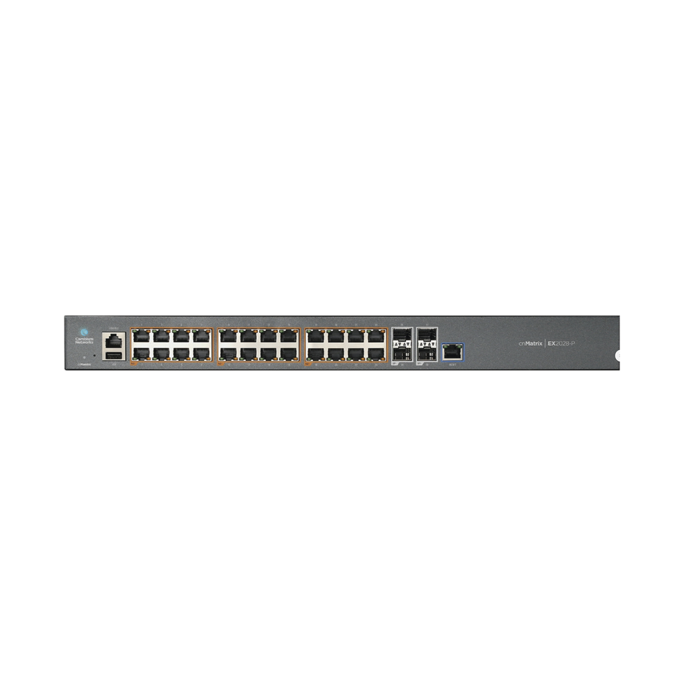 (MX-EX2028PxA-U) Switch POE cnMatrix / 24 puertos inteligentes GB / 4 SFP / Administración desde la Nube