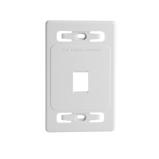 Placa de pared modular MAX, de 1 salida, color blanco