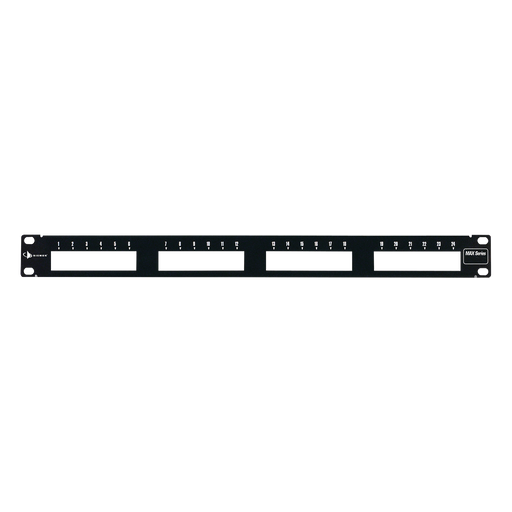 Patch Panel MAX Modular, de 24 Puertos, Plano, 1UR