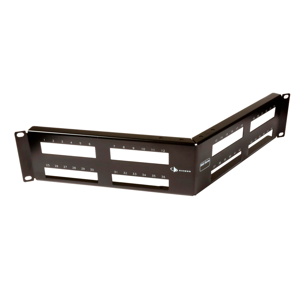 Patch Panel MAX Modular, de 48 Puertos, Angulado, 2UR