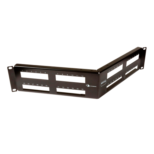 Patch Panel MAX Modular, de 48 Puertos, Angulado, 2UR