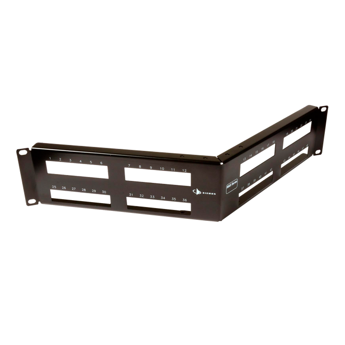 Patch Panel MAX Modular, de 48 Puertos, Angulado, 2UR