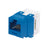 Conector modular punchdown, keystone, Categoría 6, de 8 posiciones y 8 cables - Azul