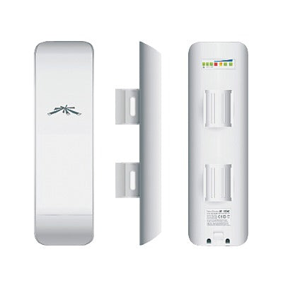 NanoStation airMAX M2 CPE, hasta 150 Mbps, frecuencia 2 GHz (2412-2462 MHz) con antena integrada de 11 dBi