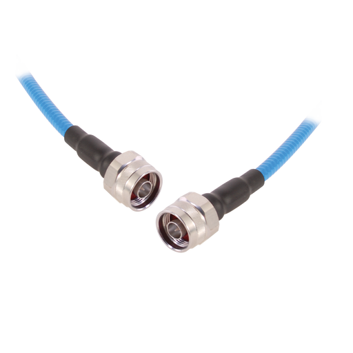 Cable flex SSP-250-LLPL (1/4" diam.) de 1m, bajo PIM (?-155 dBc), conectores N Macho a N Macho, 0-6 GHz.