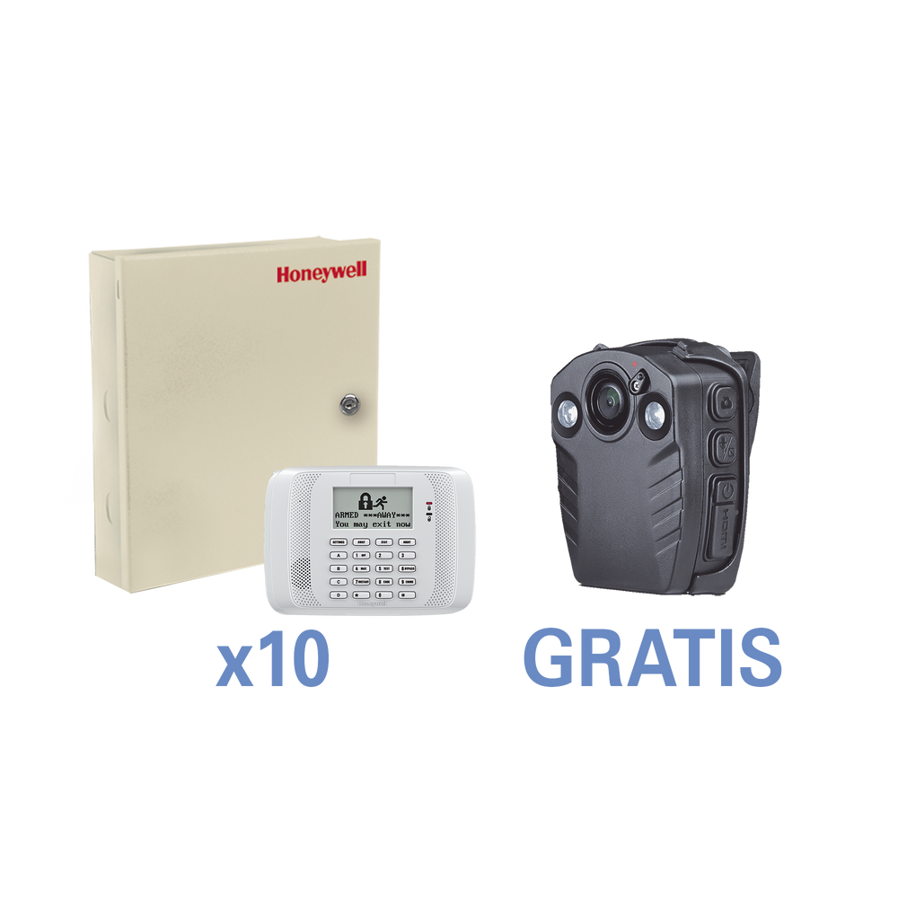 GRATIS! 1 BODYCAM XMRB100 en la compra del Paquete de 10 Paneles VISTA48/6162RF