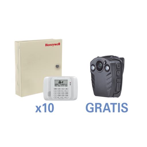 GRATIS! 1 BODYCAM XMRB100 en la compra del Paquete de 10 Paneles VISTA48/6162RF