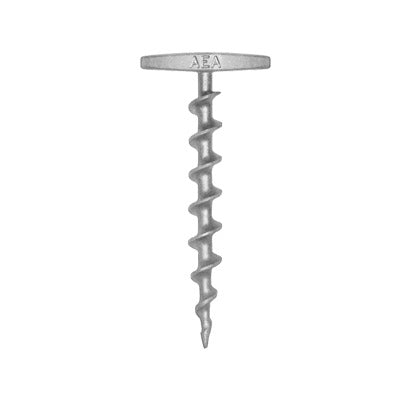 Ancla Tornillo RE-USABLE de 9? (23 cm) de largo con maneral de 4? (10 cm). No requiere herramientas.