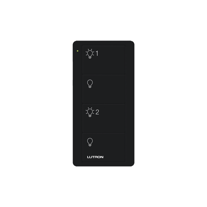 Control remoto PICO inalámbrico con 4 botones encender/apagar grupo/escenas, complemente con un atenuador o switch on/off