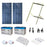 Kit Solar de 17 W con PoE Pasivo 24 Vcd para 2 Radios de Ubiquiti airMAX, Cambium ePMP