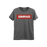 Playera gris talla chica con logo de SIMRAD.