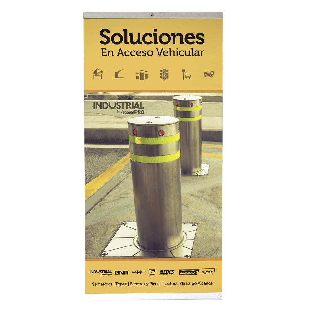Póster Acceso Vehicular Bolardos