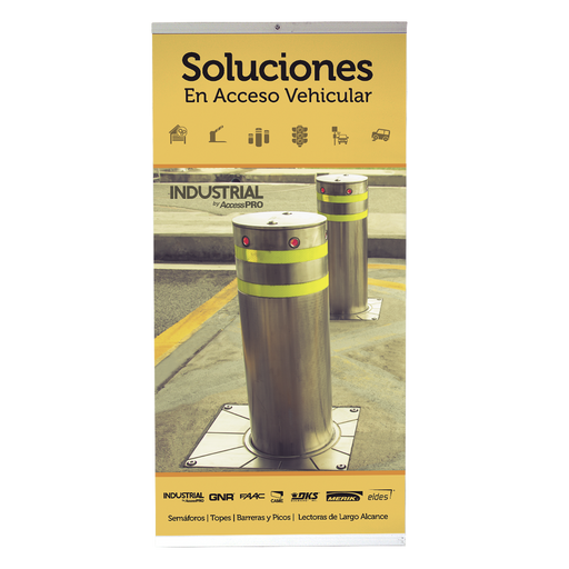 Póster Acceso Vehicular Bolardos