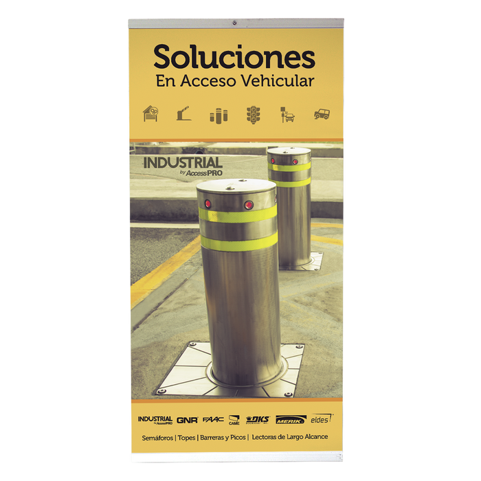 Póster Acceso Vehicular Bolardos