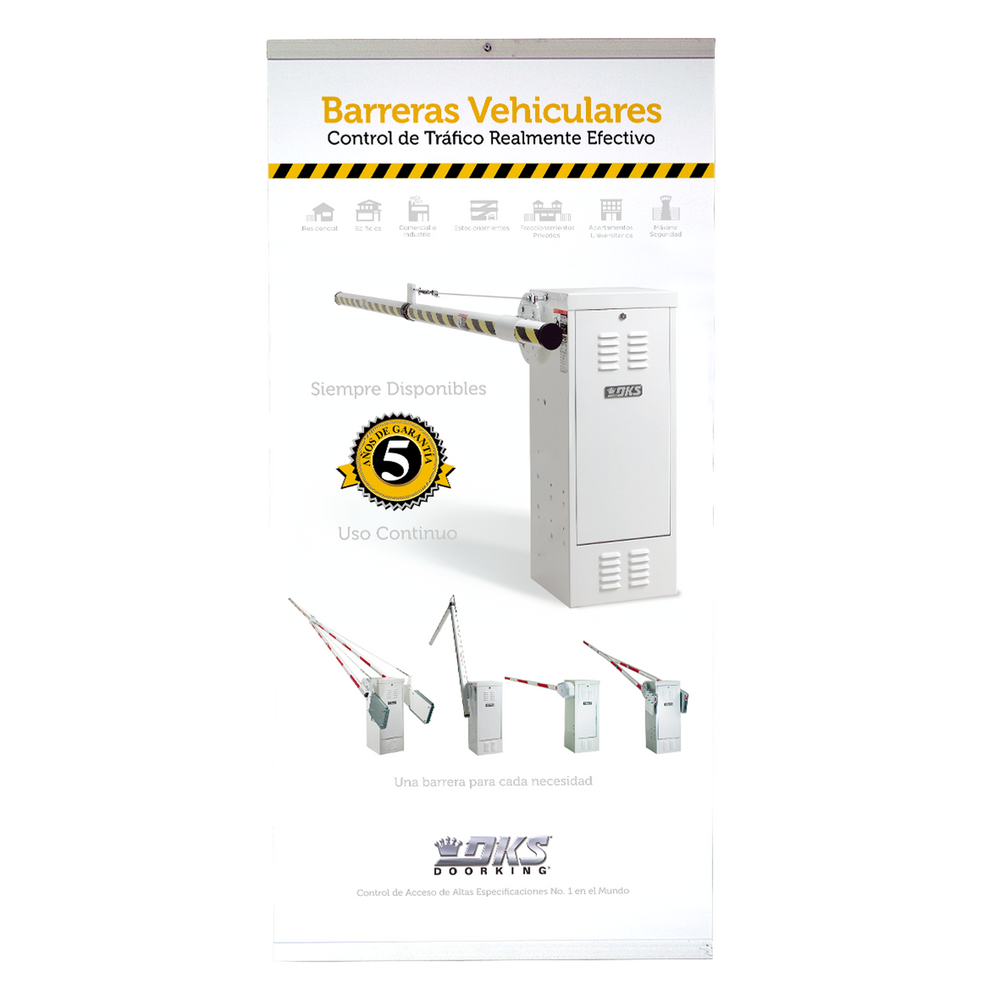 Póster Barreras Vehiculares 1 DOORKING
