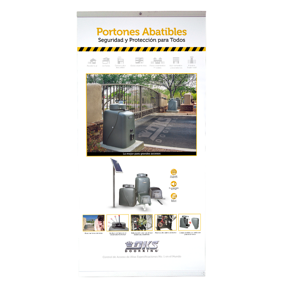 Póster Portones Abatibles DOORKING