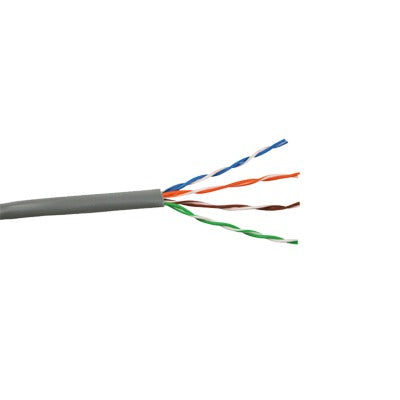 Bobina de Cable Cat6 Plus PLENUM de alto rendimiento, de 1000ft; (305m), color Azúl para aplicaciones en cámaras IP Megapixel, aplicaciones de CCTV, video HD, datos de alta velocidad.