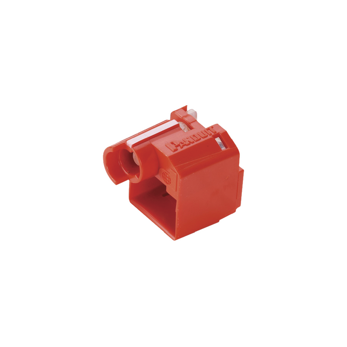 Kit de 10 Dispositivos para Impedir Desconexión de Plug RJ45, Color Rojo, Incluye Herramienta para Instalar/Retirar