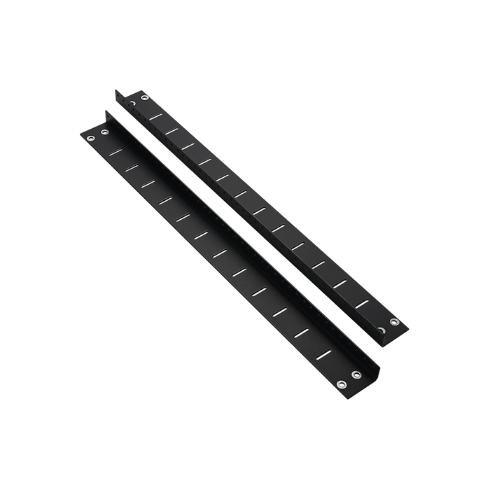 Kit de Rieles Posteriores para Gabinetes PanZone, de 12 UR, Color Negro