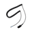 Cable adaptador para diademas modelo HT101, HT201 y HT202 para compatibilidad con teléfonos Grandstream, análogos, digitales, etc.