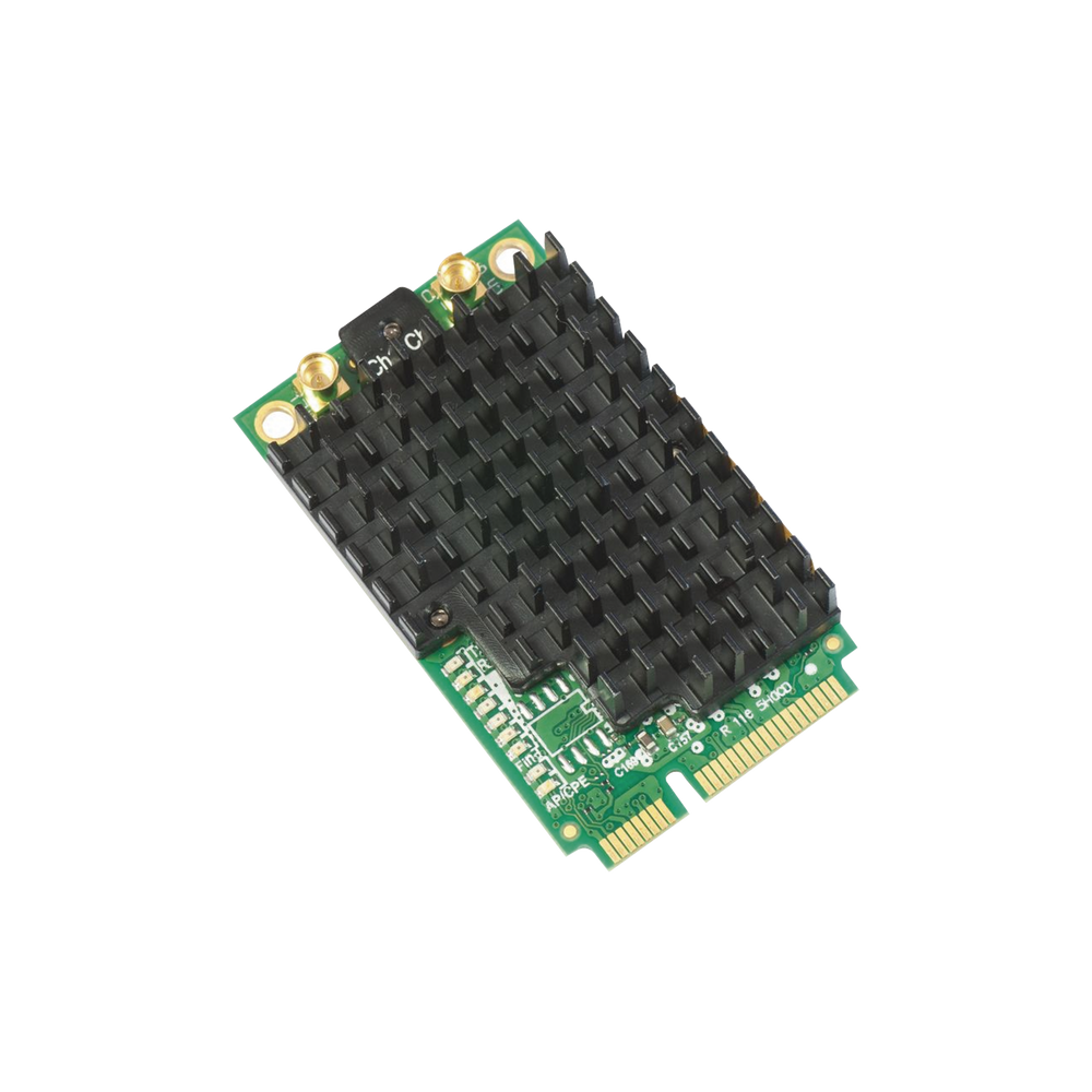 Tarjeta Mini-PCI-Express inalámbrica de doble canal en 5GHz a/n/ac, Hasta 27dBm de potencia.