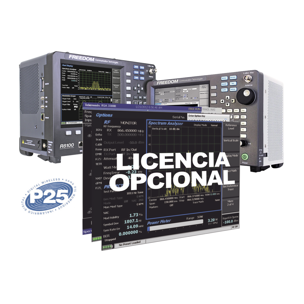 Opción de Software Auto-Tune para Móviles y Portátiles Harris Series XG-75 /P7300 /M7300 en R8000 /R8100.