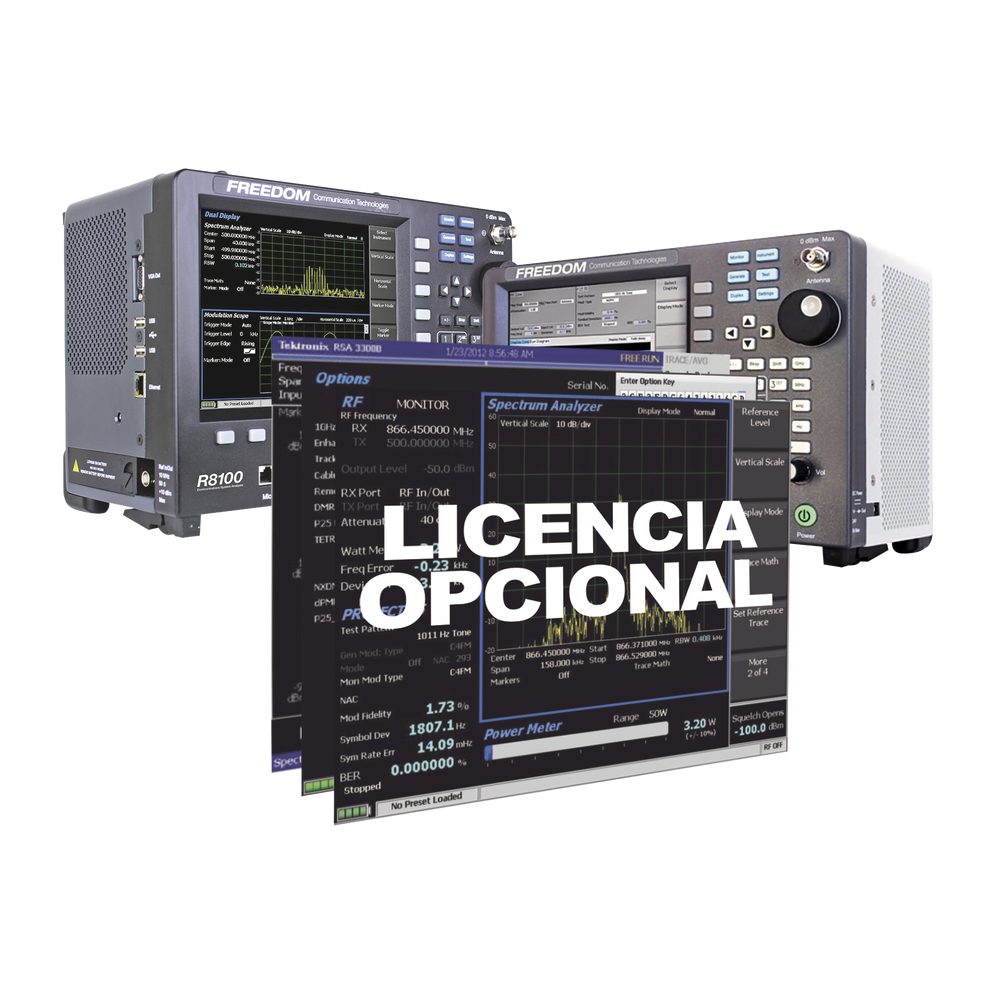 Opción de Software para Banda Lateral Sencilla en Analizadores R8000 / R8100.