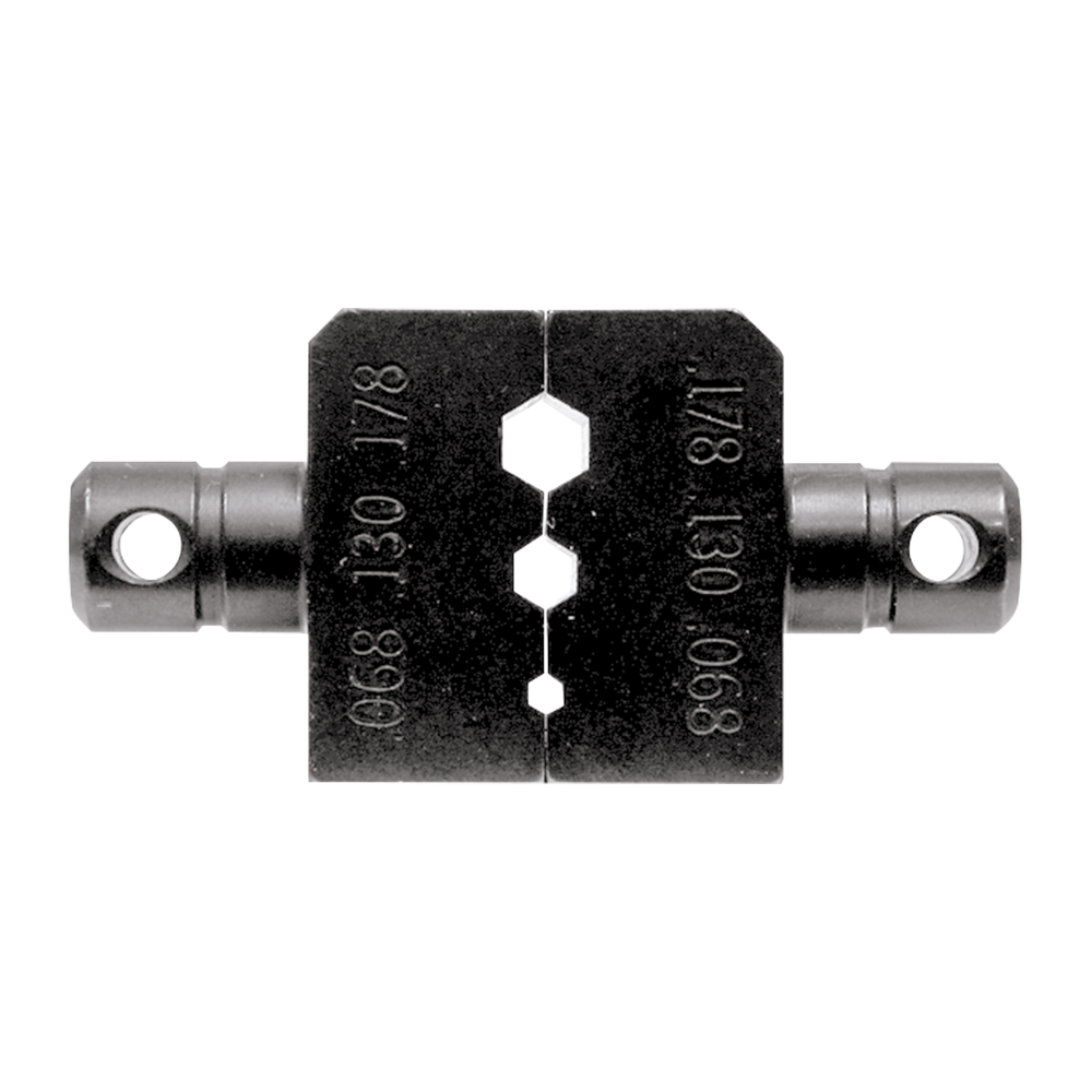 Dado para plegar conectores de anillo con mordaza Hex. de 0.068", 0.130" y 0.178" en LMR-100A, RG-174/U y RG-316/U.