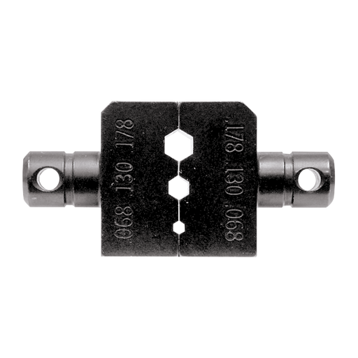 Dado para plegar conectores de anillo con mordaza Hex. de 0.068", 0.130" y 0.178" en LMR-100A, RG-174/U y RG-316/U.