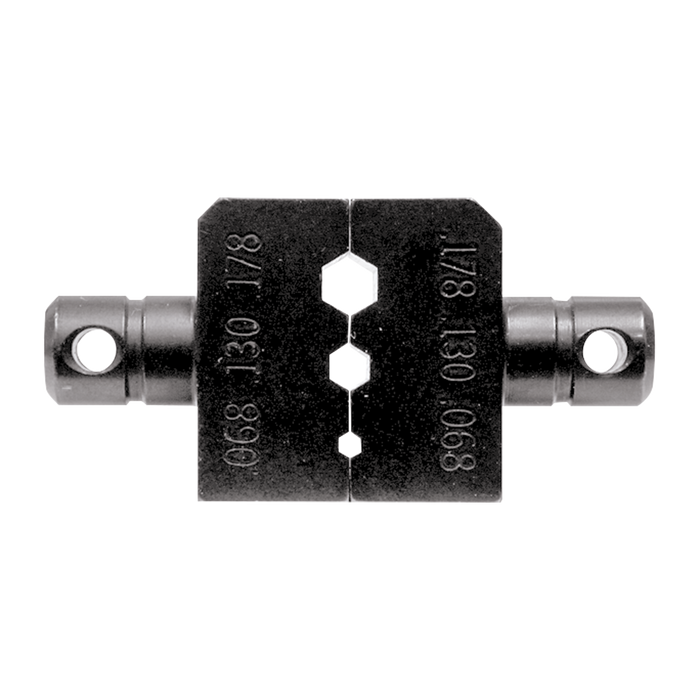 Dado para plegar conectores de anillo con mordaza Hex. de 0.068", 0.130" y 0.178" en LMR-100A, RG-174/U y RG-316/U.