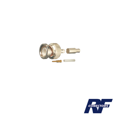 Conector BNC Macho de Anillo Plegable para Cables RG-316/U, BELDEN 84316.