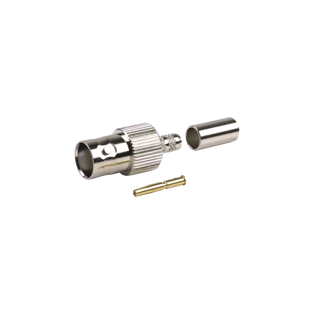 Conector BNC Hembra de Anillo para cables RG-8/X, LMR-240, 9258.