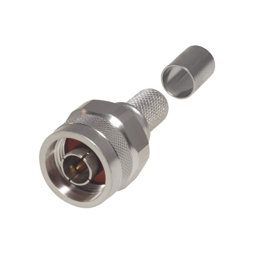 Conector N Macho de PIN Cautivo, Anillo plegable, para cables 9913, LMR-400, CNT-400, RG8/U-SYS, RFLASH-1113, 8214, 7810A.