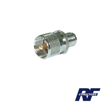 Adaptador de conector TNC Hembra a UHF macho (PL-259).