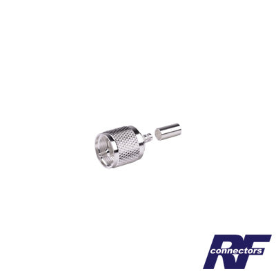 Conector UHF Macho (PL-259) de anillo plegable para cables RG-58/U, RG-142/U.