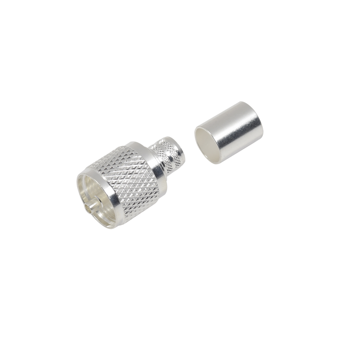 Conector UHF macho (PL-259) de anillo plegable para RG-8, BELDEN 8237, RG-213/U, 8267.