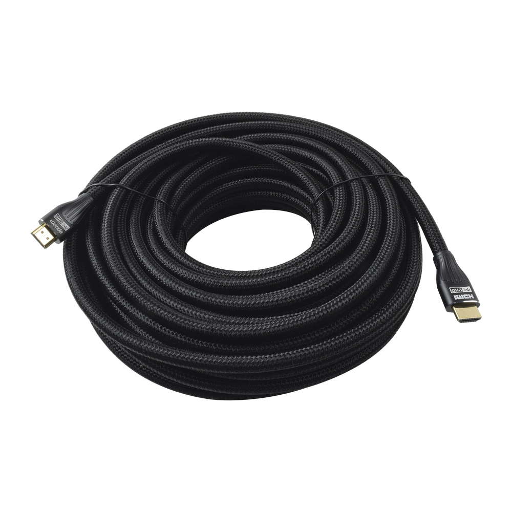 Cable HDMI versión 2.0 redondo de 20m (65.61 ft) optimizado para resolución 4K ULTRA HD