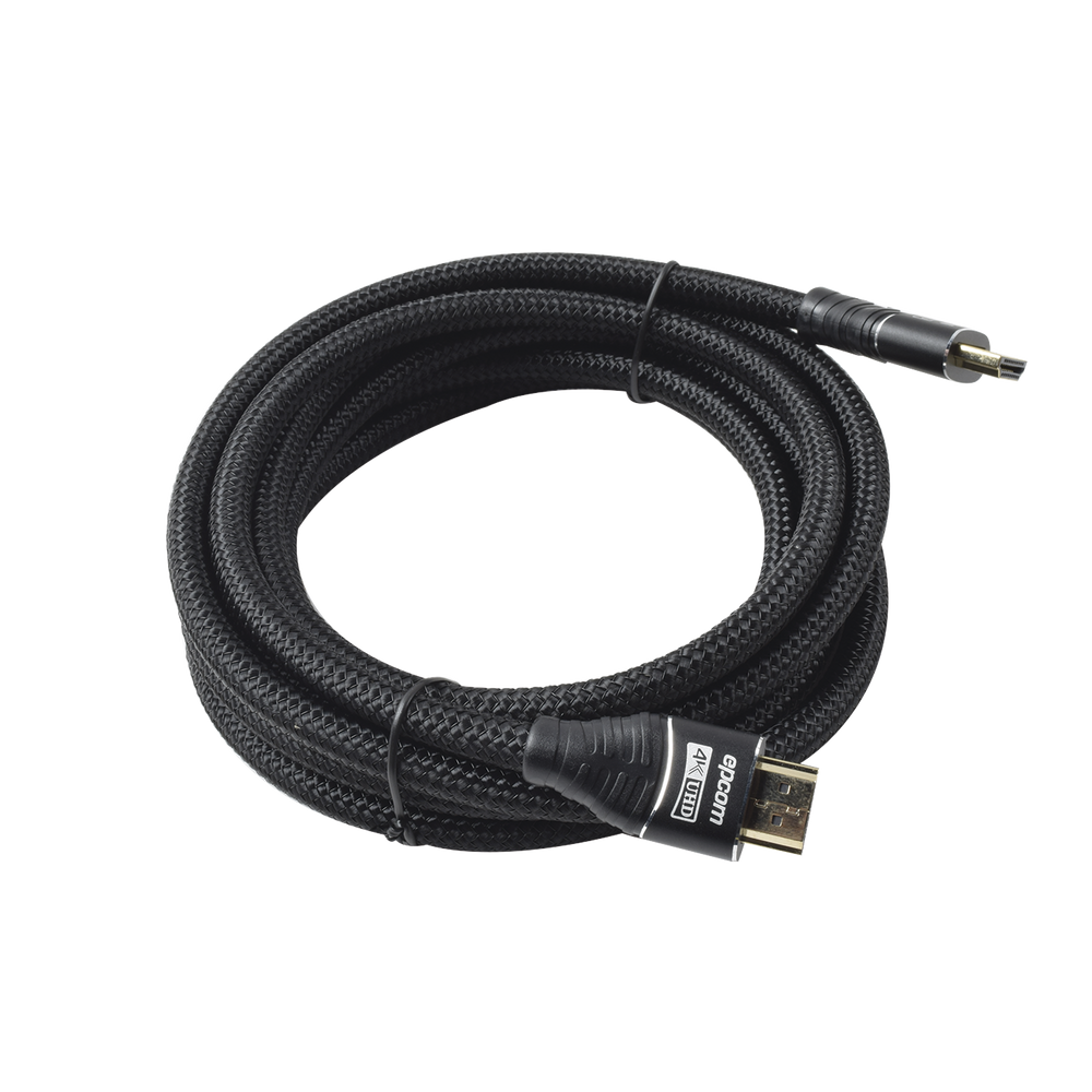 Cable HDMI versión 2.0 redondo de 3m ( 9.8 ft ) optimizado para resolución 4K ULTRA HD