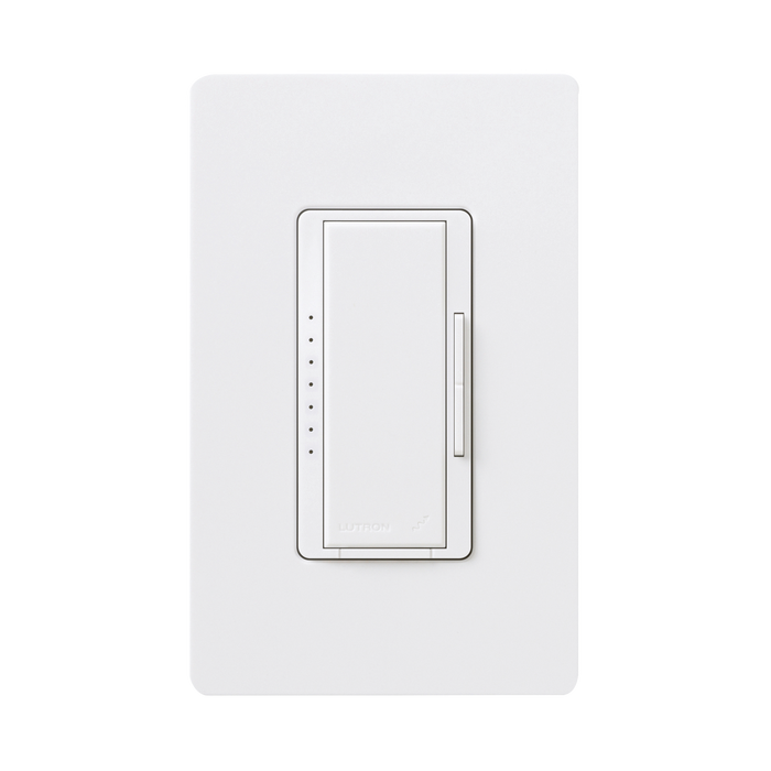 Atenuador (dimmer) un solo polo / multilocacion 120V /INC 1000W / 800W MLV, color blanco No requiere neutro.
