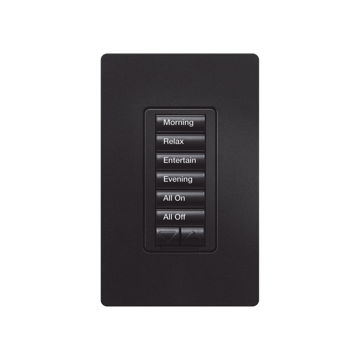 Teclado hibrido seetouch, 6 botones, 2 botones subir/bajar, intensidad 120V/450W, color blanco.