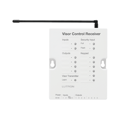 Receptor de control para puertas de garage, regulador de iluminacion. 120V, 4 salidar de relay y 2 entradas. Complementar con RRMAIN.