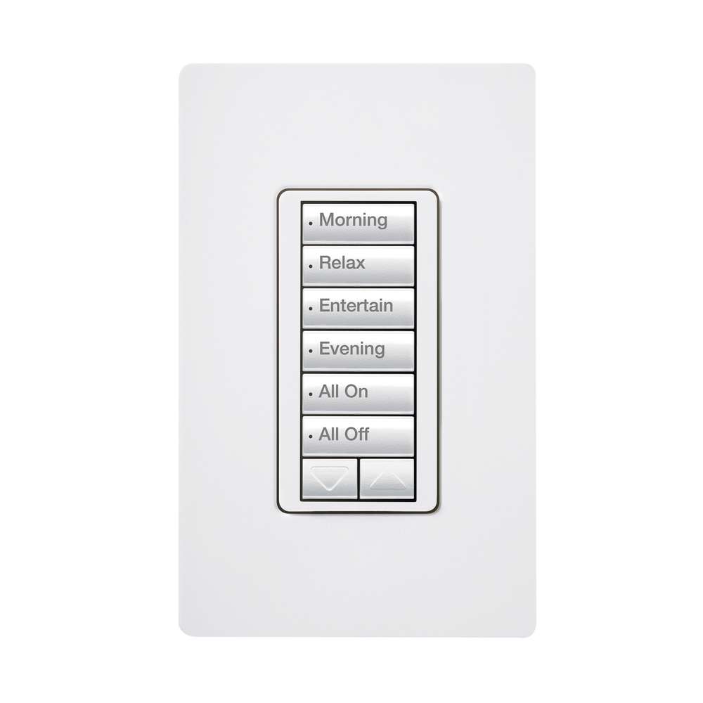 Teclado seetouch 6 botones, 2 botones subir/bajar, programe escenas diferentes en cada botón.