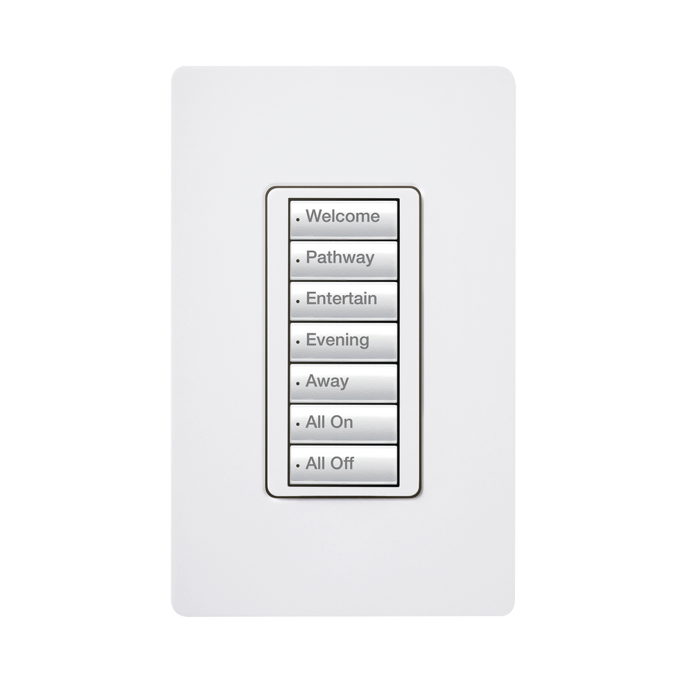Teclado seetouch 7 botones, programe escenas diferentes en cada botón.