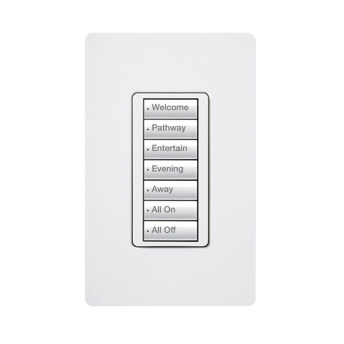 Teclado seetouch 7 botones, programe escenas diferentes en cada botón.